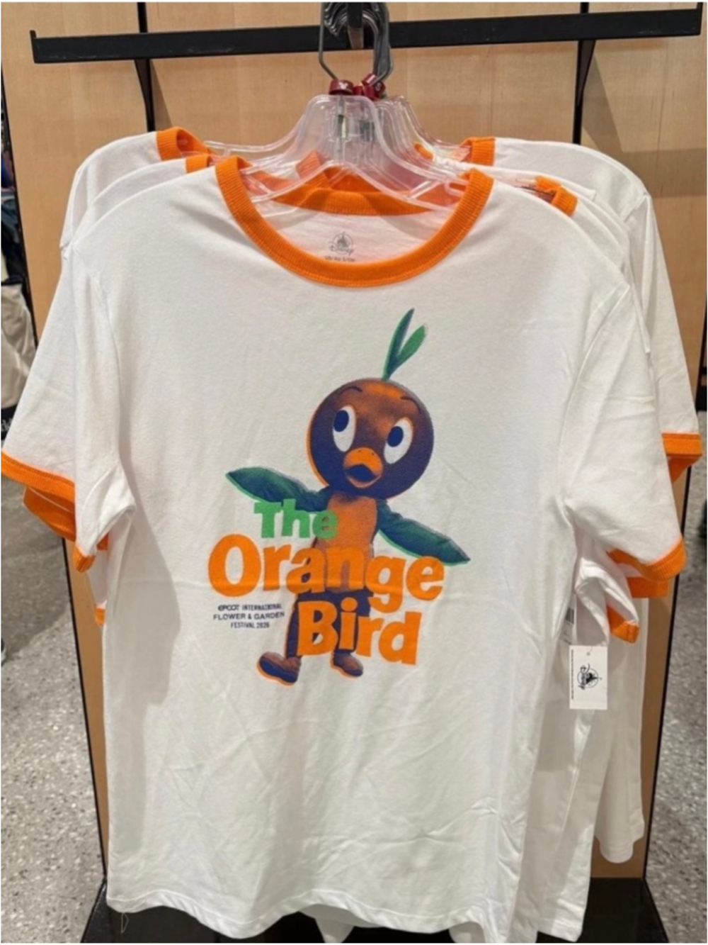 Disney Orange Bird Shirt EPCOT Flower Garden Festival 2026 Ringer Tee Parks